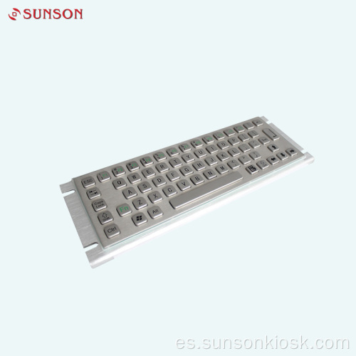 Teclado industrial antivandálico para quiosco de información